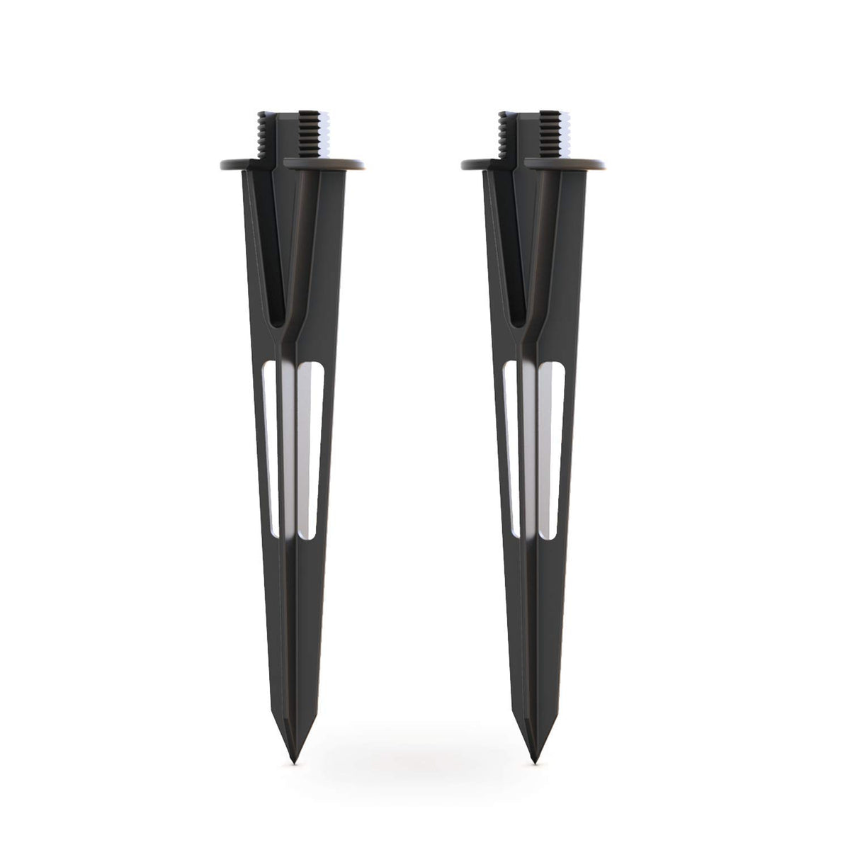 Goodsmann 2Pcs Metal Ground Spike Stake Male Thread Replacement 3/4 In-14 Npsm For Low Voltage Landscape Lights Compatible With