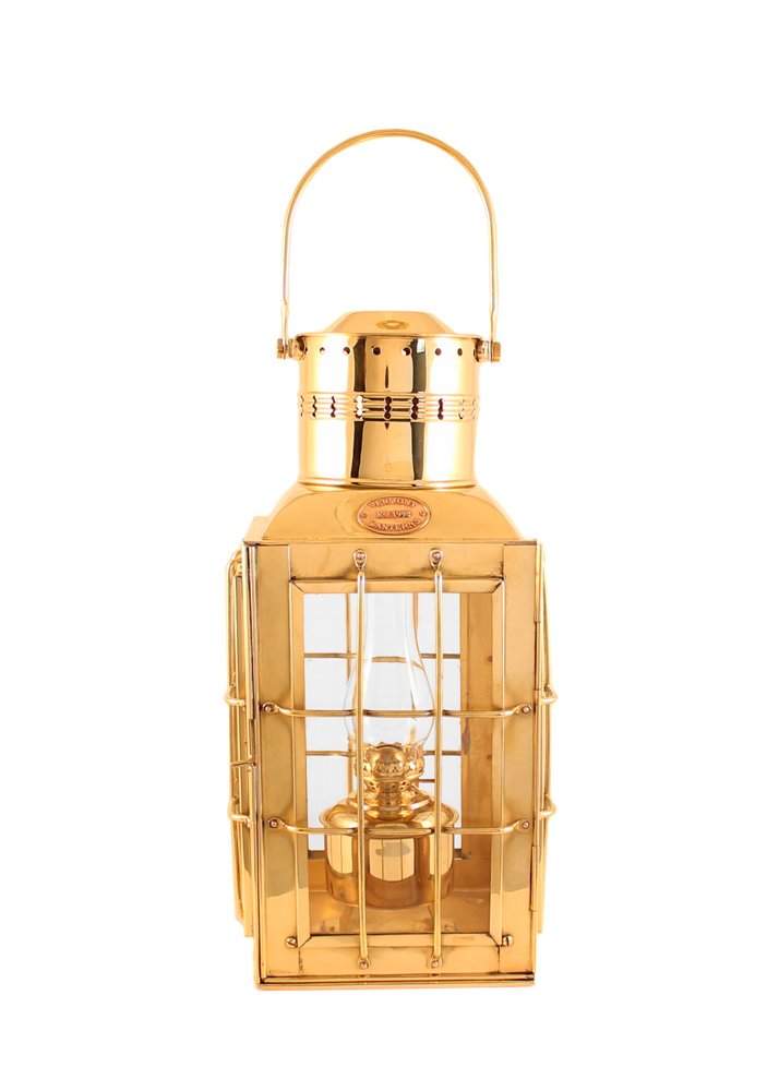 Vermont Lanterns Brass Chiefs Oil Lamp - Nautical Lantern (15&quot;, Brass)