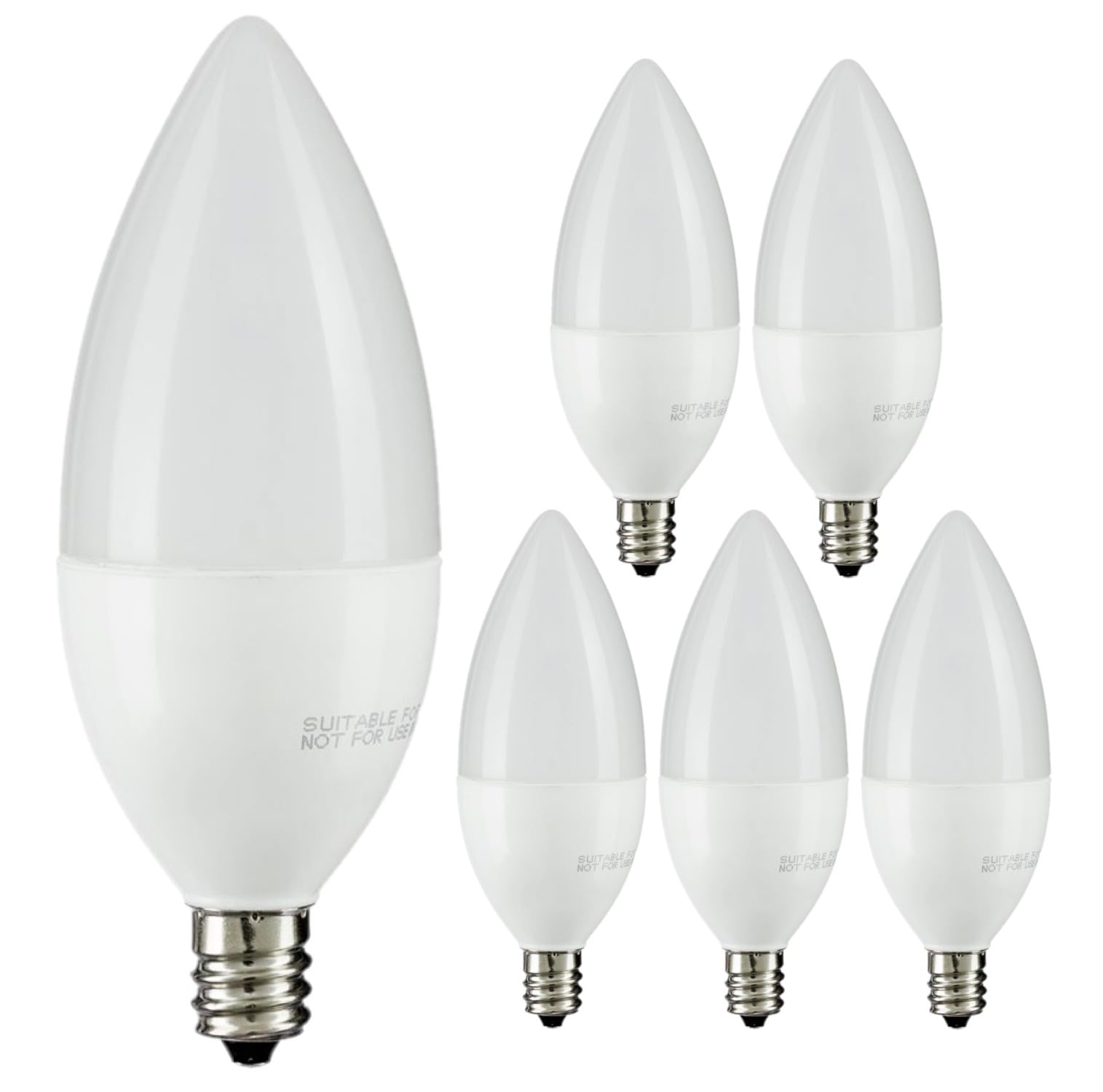 Diodesy- E12 LED Candelabra Bulbs B11 Candle Base Chandelier Light Bulb Dimmable 7W (60W Equivalent) 5000K Bright White 500 Lume