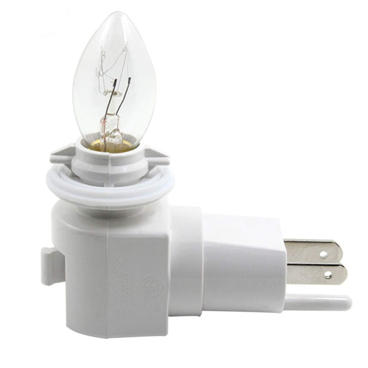 Twdrtdd Plug In Night Light, Adjustable E12 Base Socket With On/Off Switch For Making Decorative Night Lights (White,1-Pack)