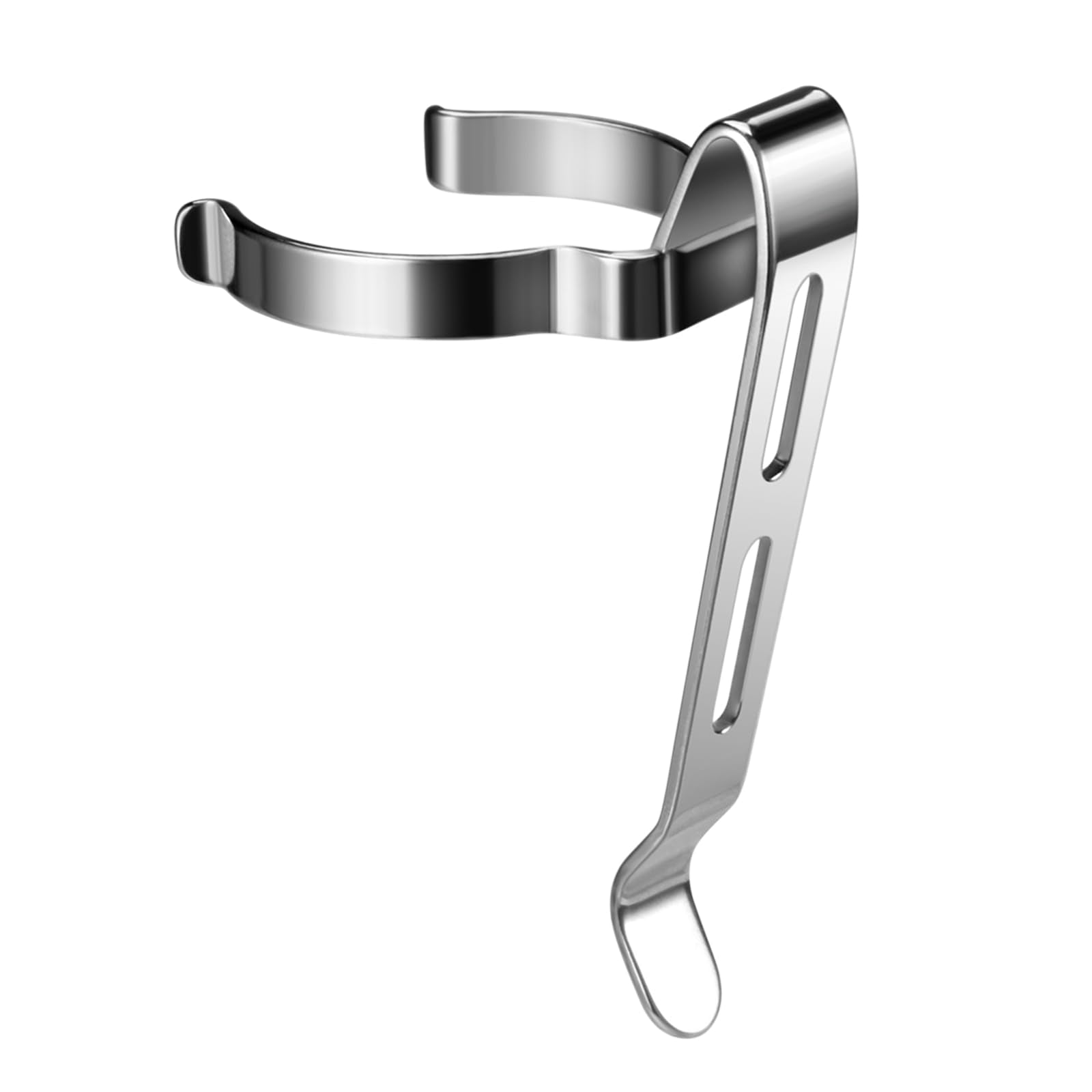 LIGHTFE B127 Flashlight Clip, Stainless Steel, Adjustable, LED, Suitable for Flashlights 23-26mm & Slot Width 4-4.4mm