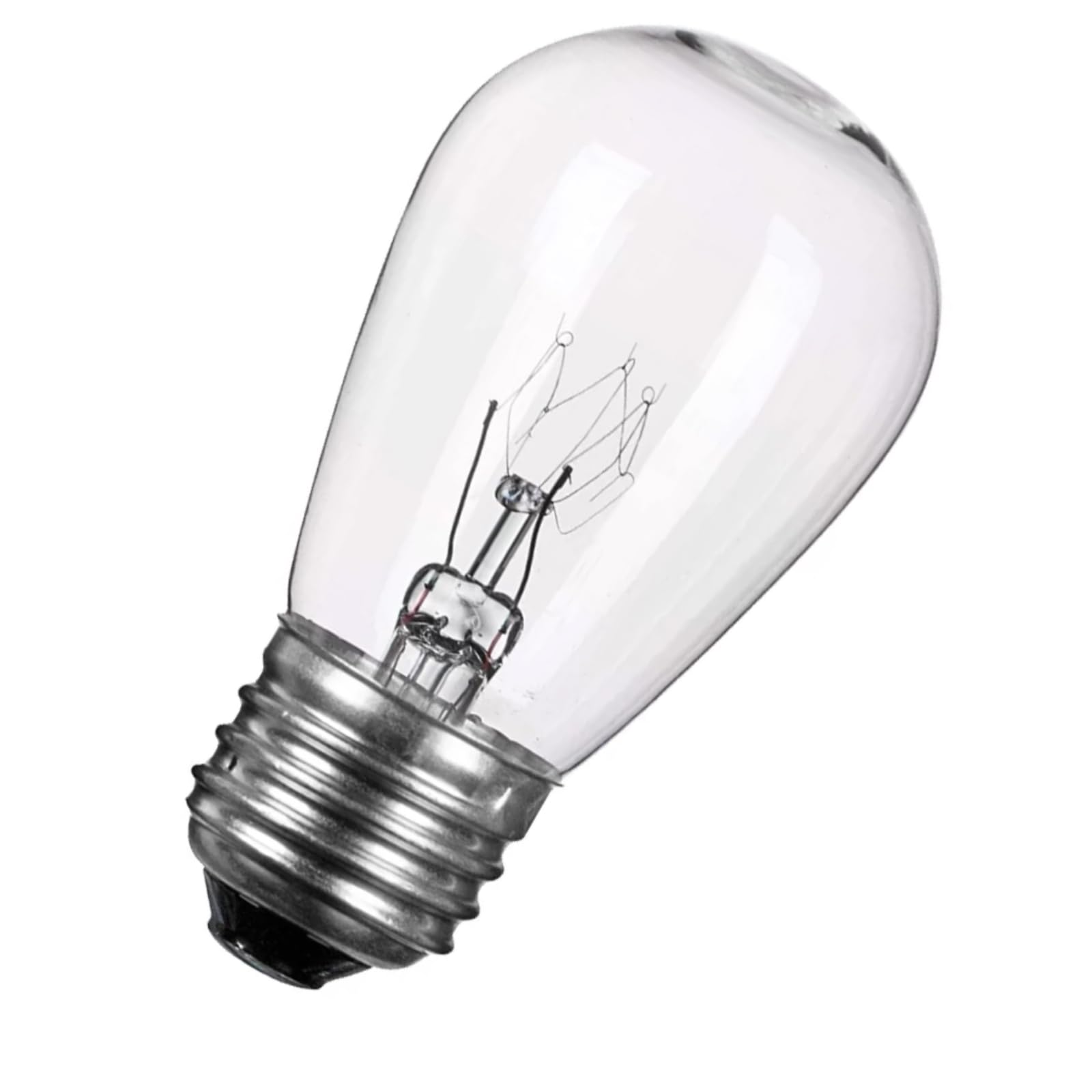 Maindeco S14 Replacement Light Bulbs, 11W Incandescent Light Bulbs With E26 Medium Base For Commercial Grade Outdoor Patio String Lights,20 Pack