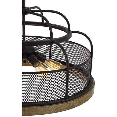 Cal Lighting Fx-3706-6 Transitional Six Light Chandelier From Akaki Collection In Bronze/Dark Finish, 24.00 Inches,Iron