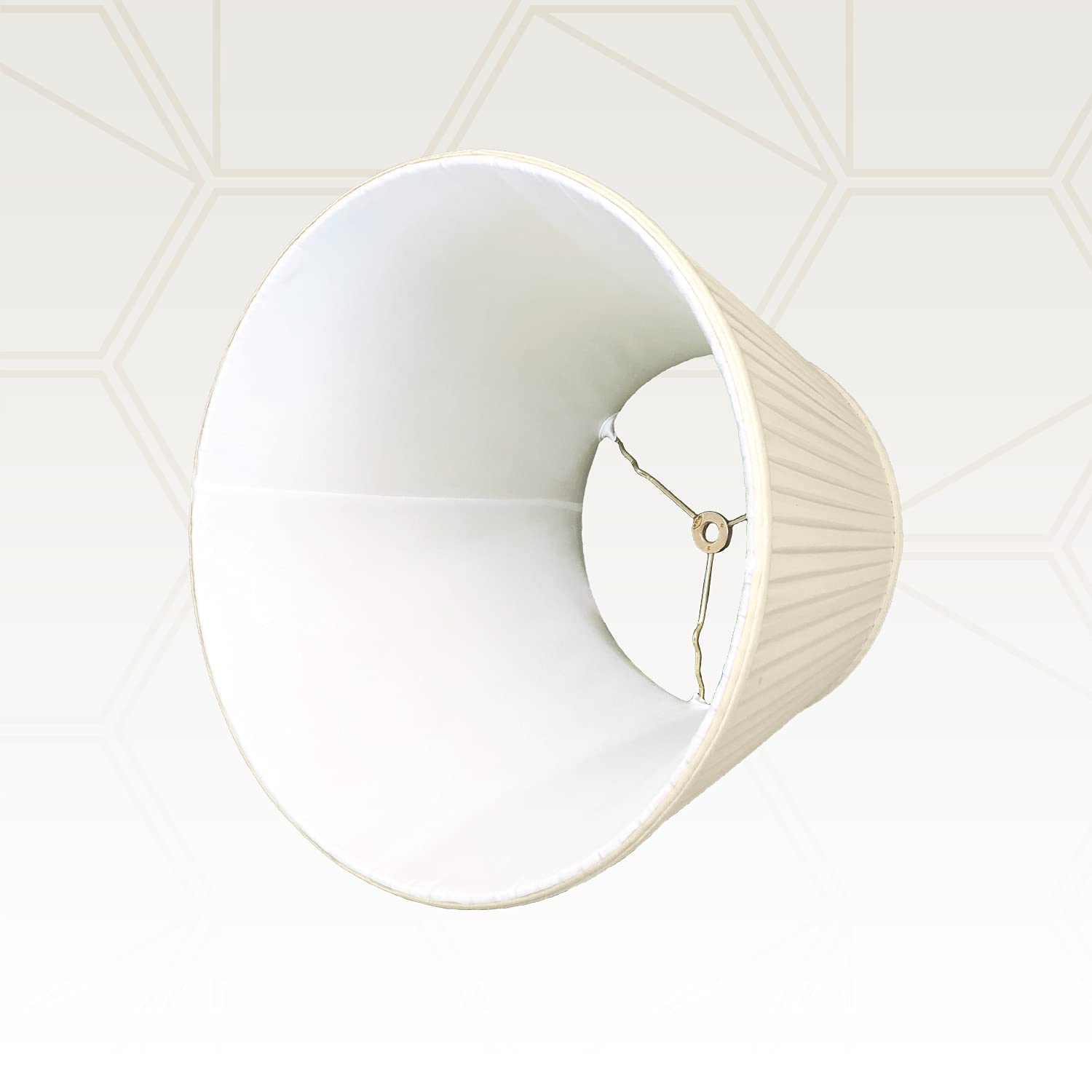 Royal Designs, Inc. Deep Empire Side Pleated Basic Lamp Shade, Bs-729-18-Bg, 11 X 18 X 13.5 (Spider), Beige