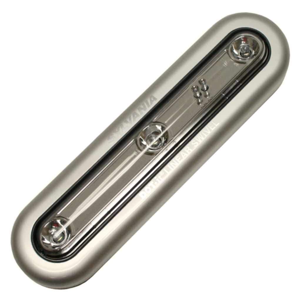 LEDVANCE SYLVANIA LED Dot It Linear Swivel Light, Model 72510, White, Plastic