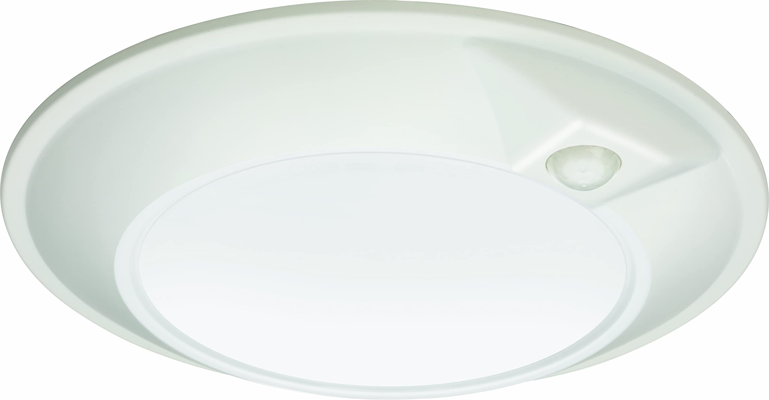 Juno JSBT 6-Inch SlimBasics Tapered Disk Downlight, Switchable + PIR Sensor, White (1 Pack)
