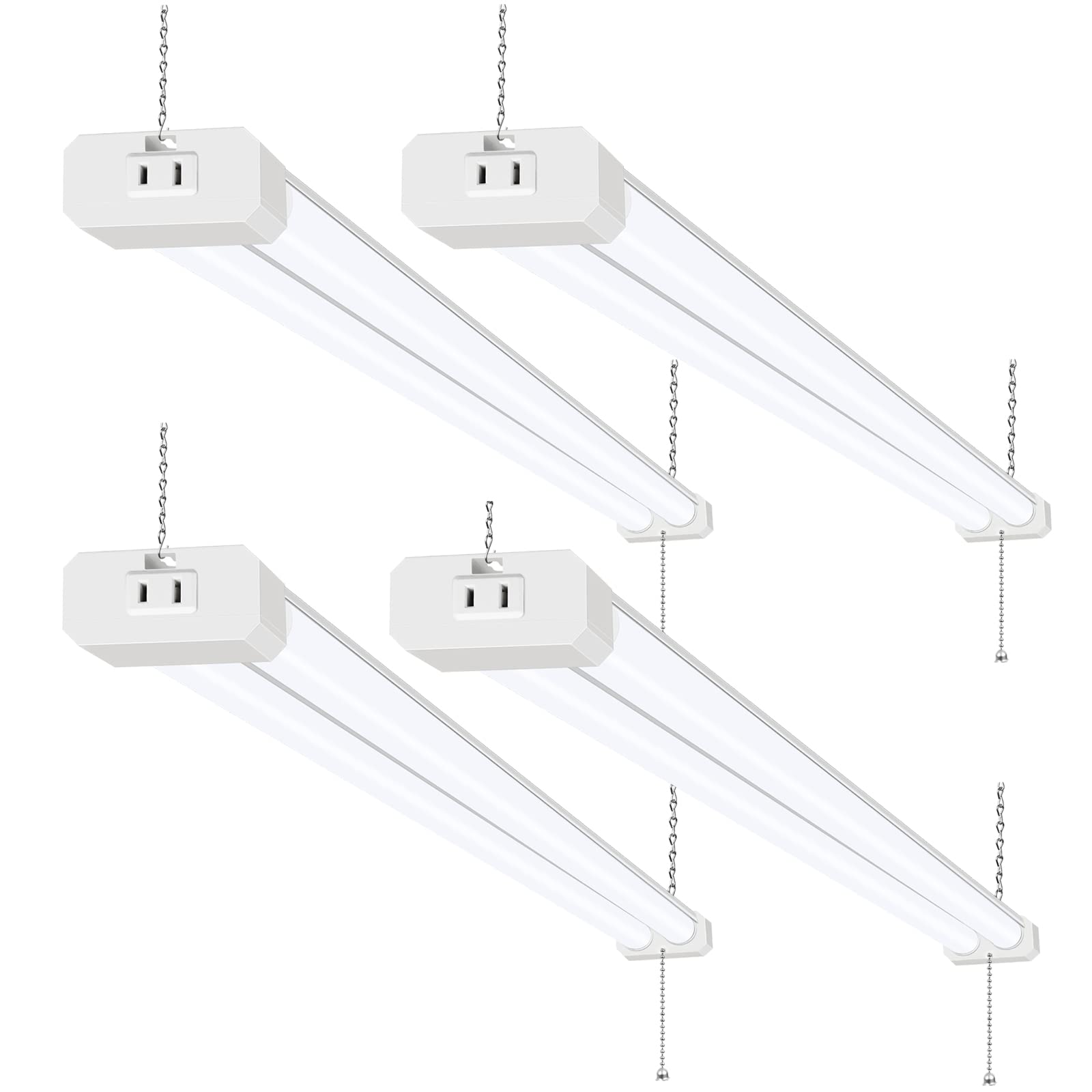 hykolity 4FT LED Shop Light, 42W, 5000K Daylight White, Linkable, Model HBSP-MB4F-50K, Alloy Steel, Hanging