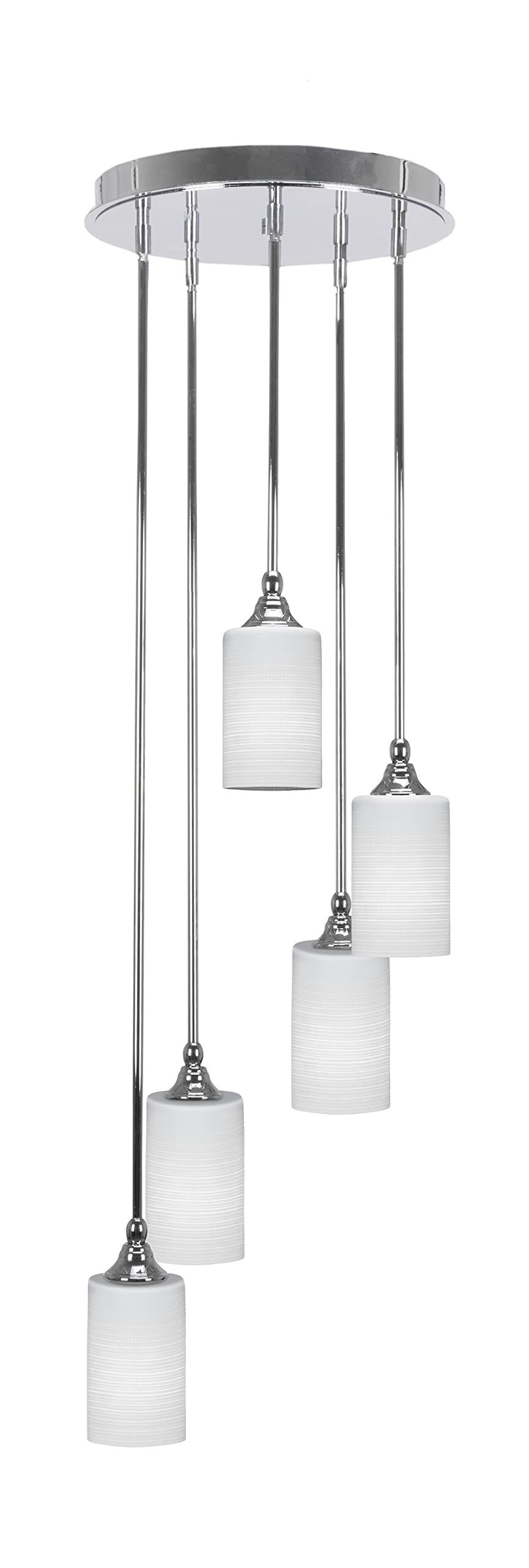 Empire 5 Light Cluster Pendalier in Chrome Finish (2145-CH-4061)