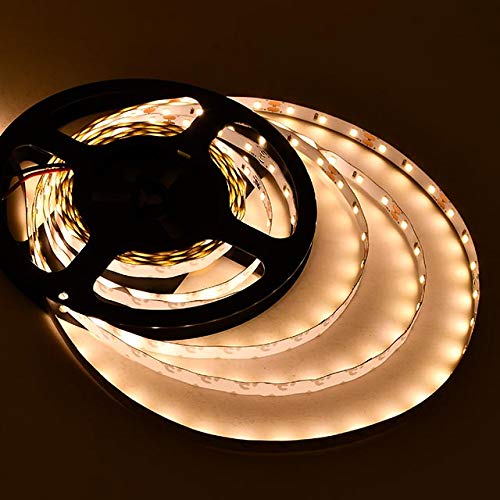 Ledwholesalers Ul 16.4-Ft Flexible Led Light Strip With 300Xsmd2835 12-Volt 24-Watt, Warm White 3000K, 20105Ww-30K