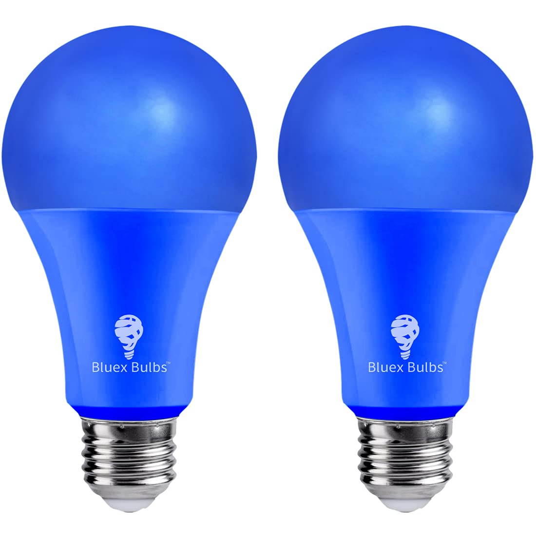 2 Pack Bluex Led A21 Blue Light Bulbs - 15W (120Watt Equivalent) - E26 Base Blue Led Blue Bulb, Party Decoration, Porch, Home Li