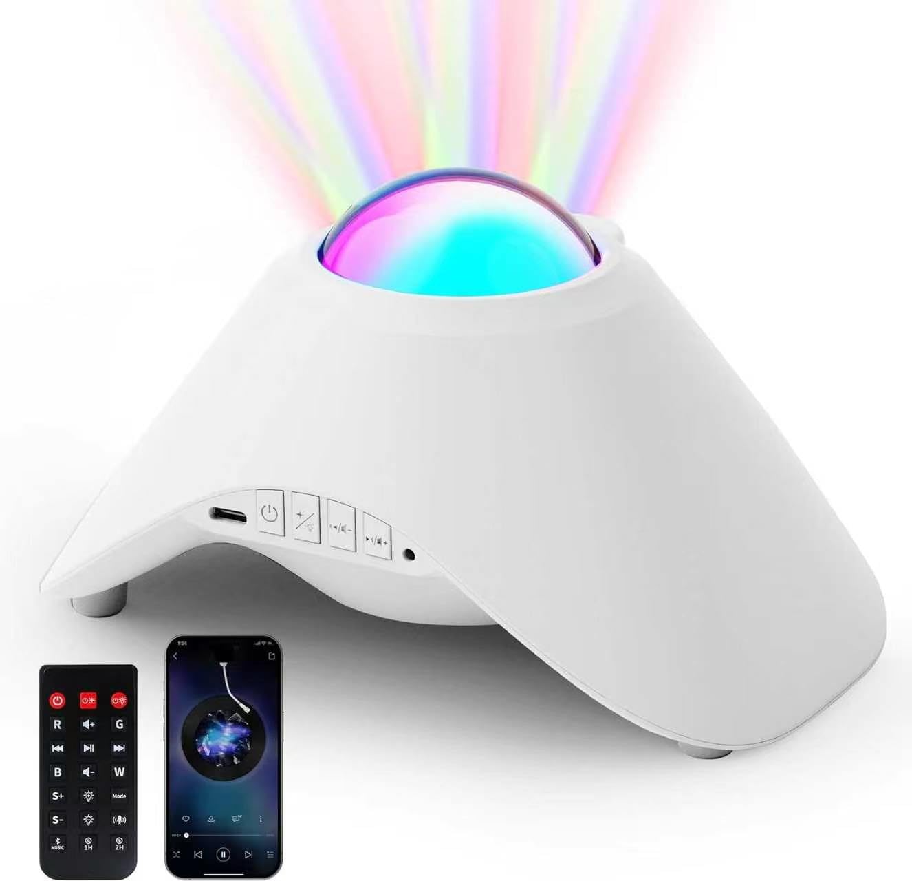 Ingleby Galaxy Projector,Northern Galaxy Light Aurora Star Projector with Bluetooth Speaker Timer and Remote Control,Night Light