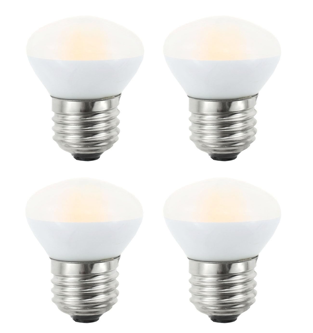 Greeogin R14 Led Bulb 4W(40W Equivalent) Mini Reflector Flood Light Bulbs 4000K Natural White, Curio Cabinet Light Bulb, Non-Dim