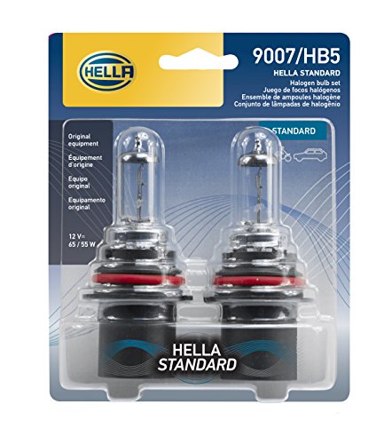HELLA 9007TB Halogen Bulb 12V 65/55W Twin Blister Pack Standard Size