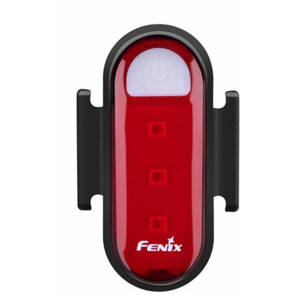 Fenix BC05R USB Rechargeable Bike Light Bicycle Red Tail Light with Type-C Charging Cable,Bicycle mounting Strap,Body Clip