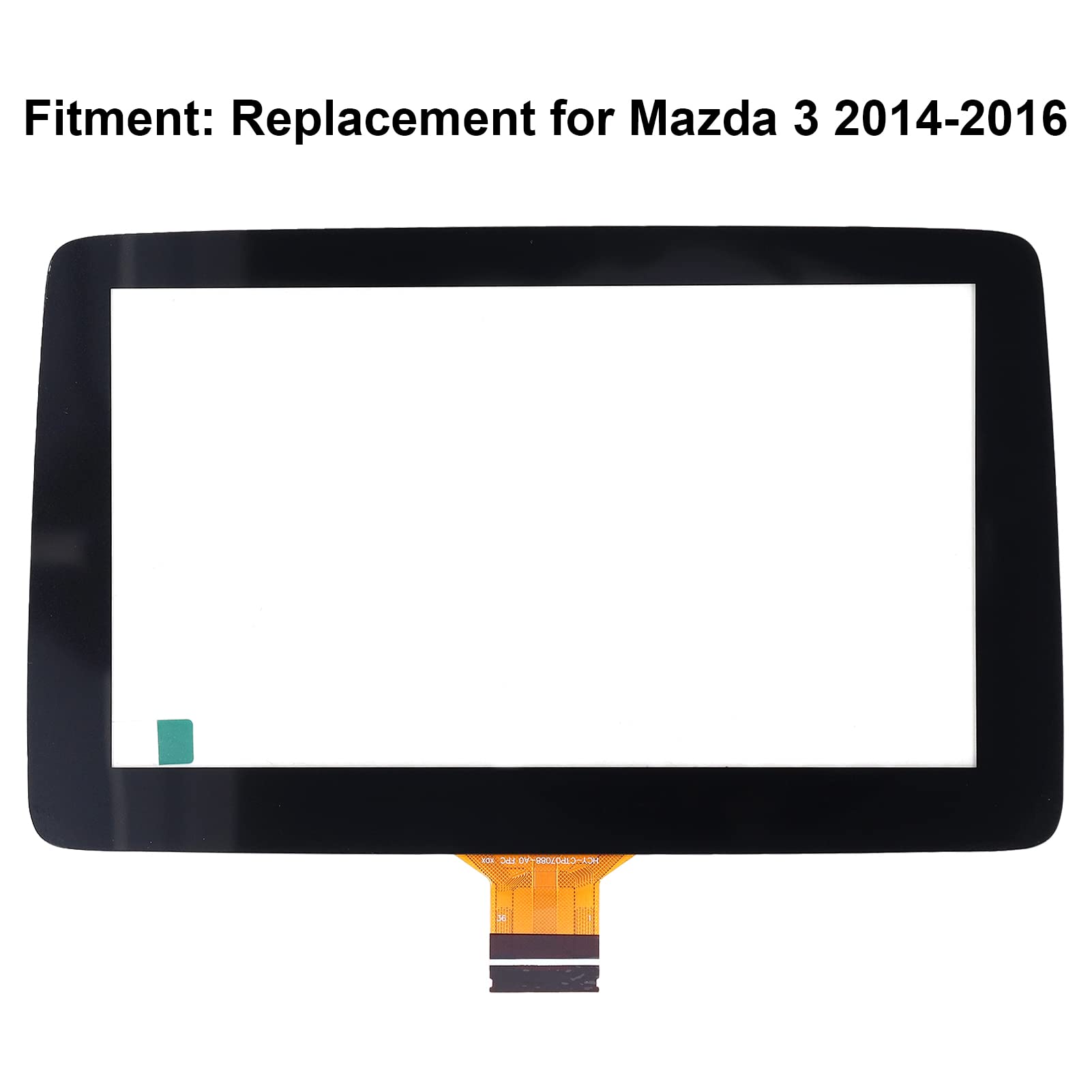 Ymiko Digitizer 7In Display Glass Acrylic Transparent Car Touch Display Glass Replacement For Mazda 3 2014-2016 Bhp1611J0D K40005A29F
