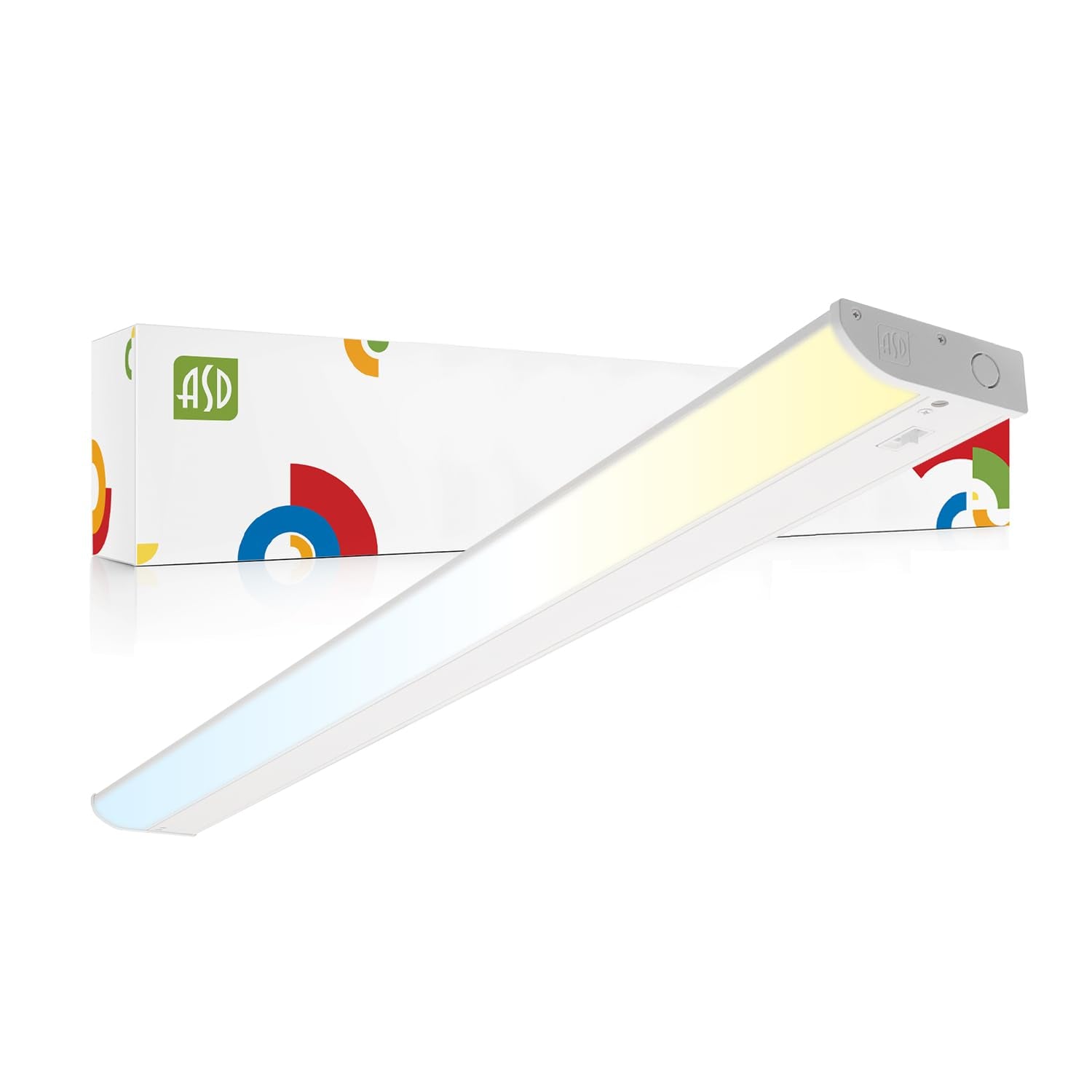 ASD LED Under Cabinet Lighting, 40 inch 20W 1574 LM Dimmable Hardwired Under Cabinet Lights for Kitchen, 3000K Soft/4000K Cool/5