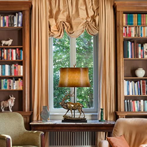 Cal Lighting Bo-2807Tb Animals/Insects One Light Table Lamp From Lodge Collection In Bronze / Dark Finish, 17.00 Inches