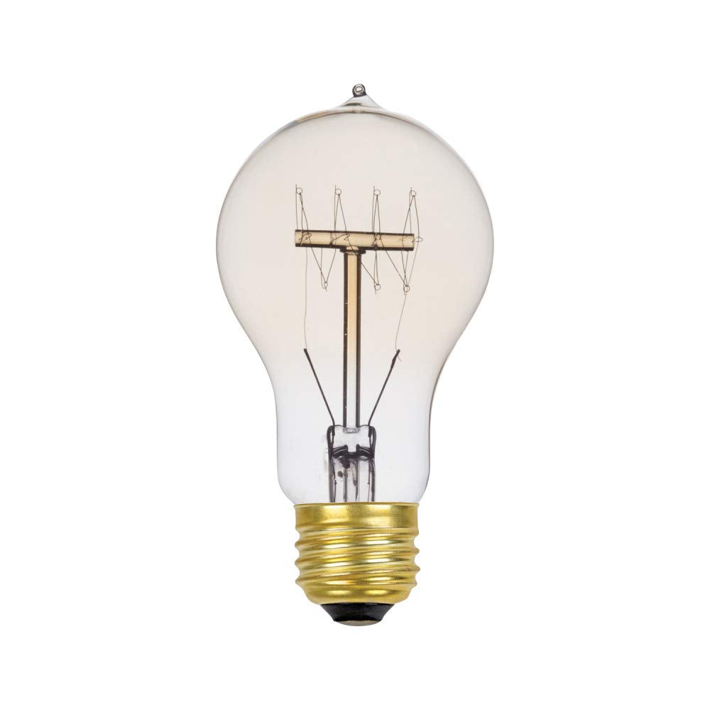 Globe Electric 01325 60W Vintage Edison A19 Quad Loop Incandescent Filament Light Bulb, E26 Base, 245 Lumens, Soft White