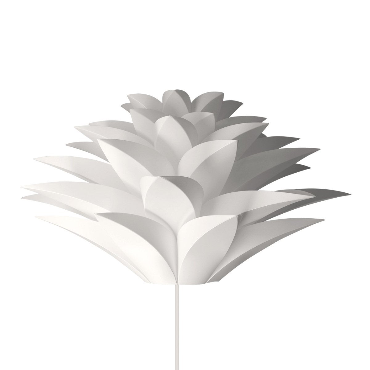 kwmobile Puzzle Pendant Lamp Shade - Lotus Flower DIY Kit - 20" White Polypropylene, Model 38946_m000096