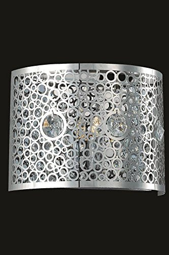 Soho 1 light Chrome Wall Sconce Clear Royal Cut Crystal