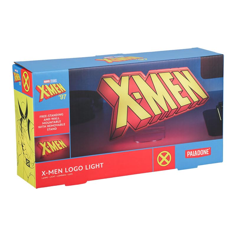 Paladone X-Men Logo Light - Officially Licensed Room Decor - Multicolor - Model 12945 - Plastic Material