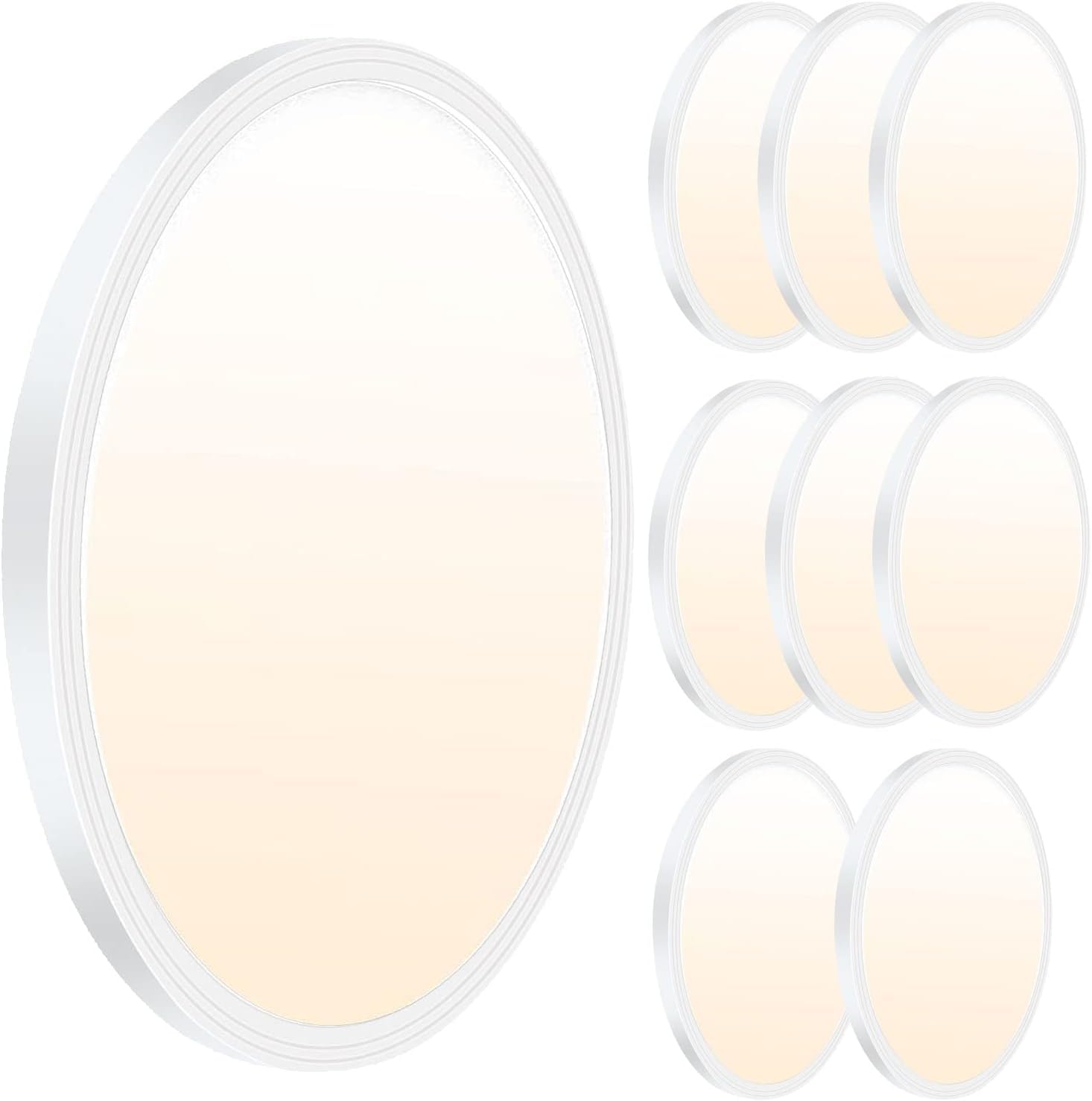 8Pack 12Inch 3200Lm Led Ceiling Light,28W 3 Color Changeable (3000K/4000K/6000K),120V Slim Surface Mount Ceiling Lights Fixture 