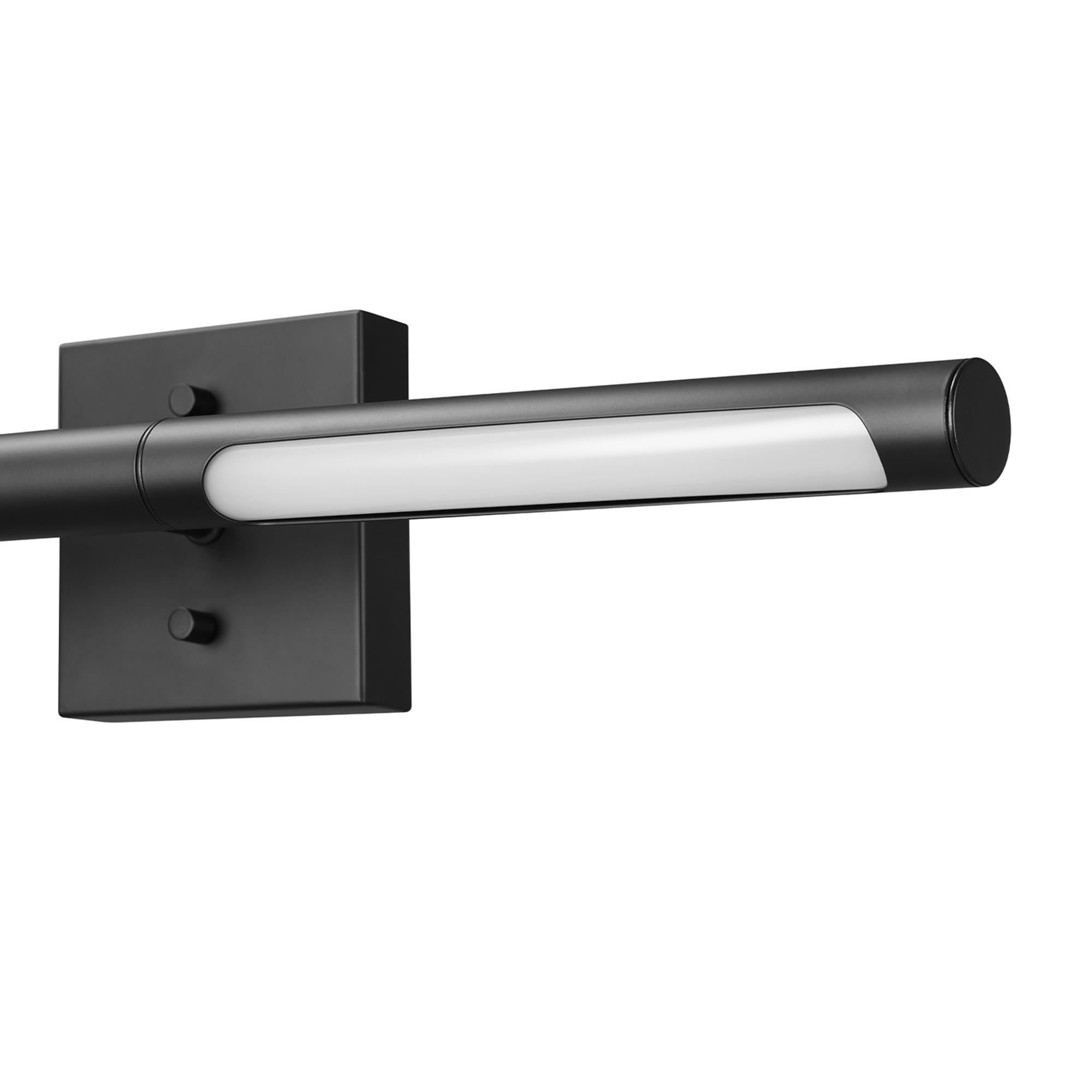 Globe Electric 63000203 5-Piece All-In-One Bathroom Accessory Set With 24'' 2-Light Led Integrated Linear Vanity Light, Black, R