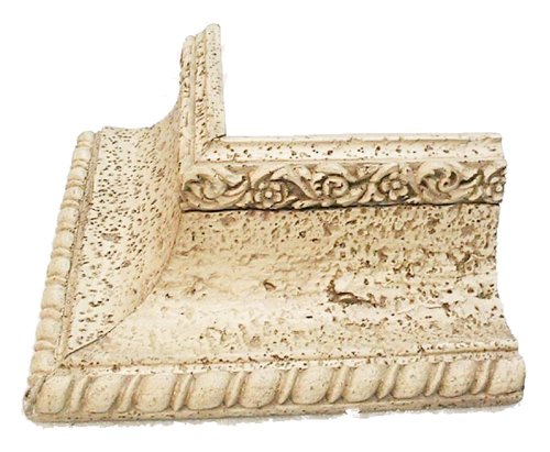AFD Home AMZ-MLDCE-1023-STN Paradisio Exterior Corner Moulding, Stone Light New