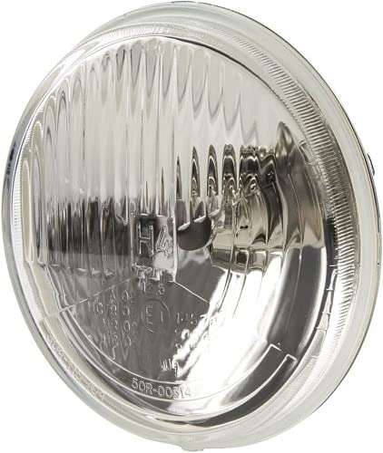 HELLA Convex Headlamp Off-Road H4, Model 002850871, 5-3/4 Inch Size