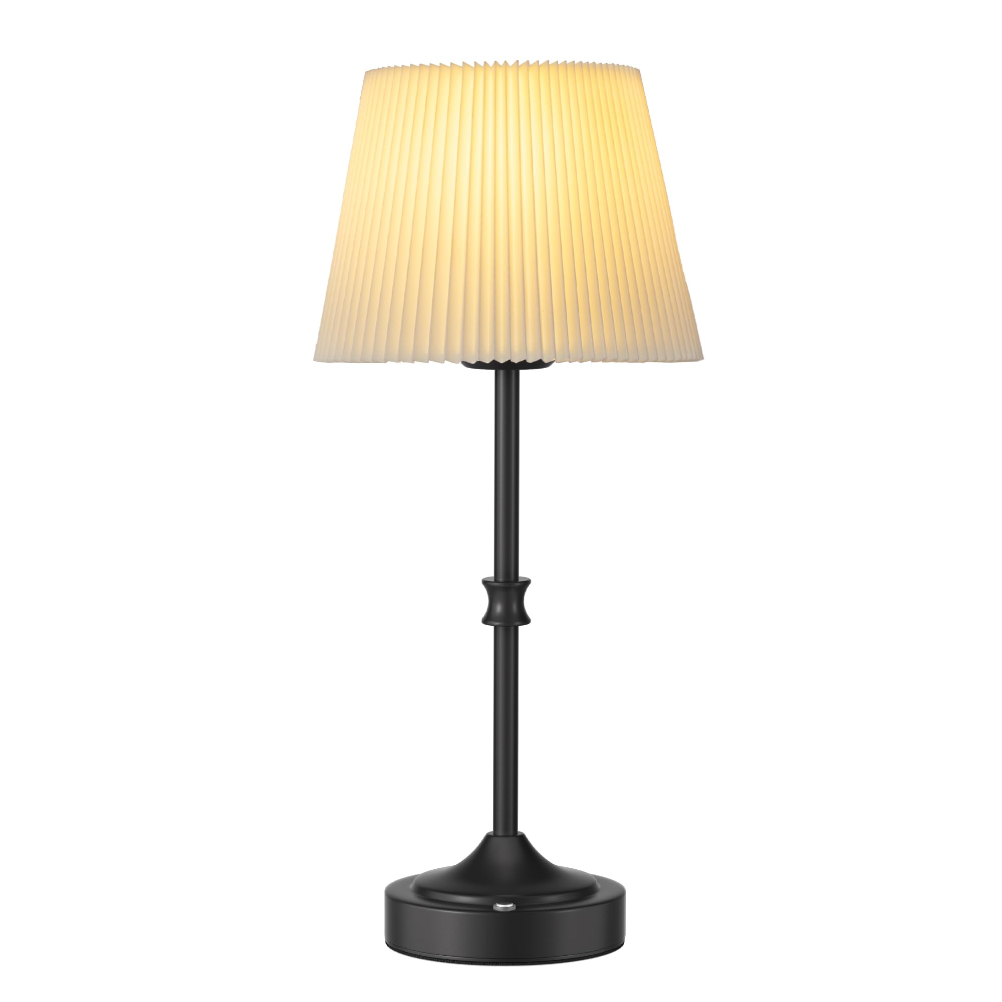 Jackyled Cordless Table Lamp Portable, 3 Color Lights With Dimmer, 5400Mah Battery Operated Rechargeable, Wireless Lamp For Bedr