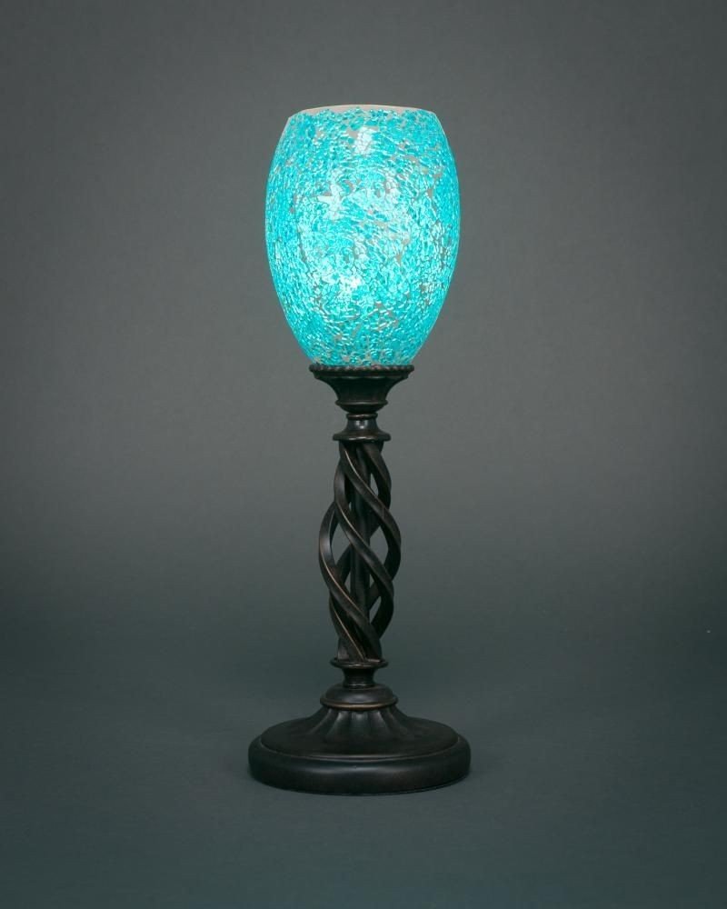 Toltec Lighting Elegante 1 Light Table Lamp in Dark Granite (61-DG-5055)