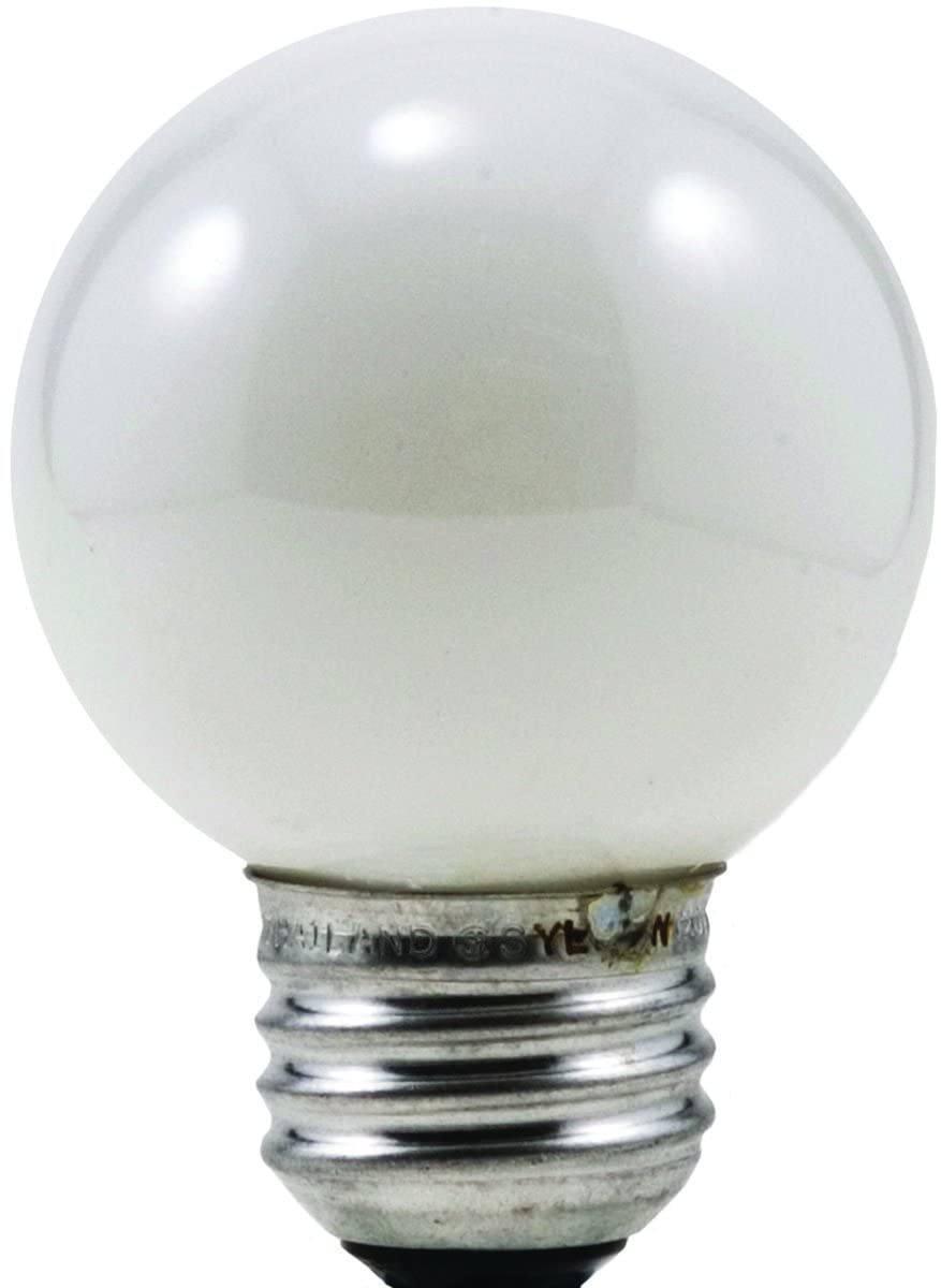 Sylvania 25W G16.5 Globe Bulb, E26 Base, 2850K Warm White, 2 Pack -