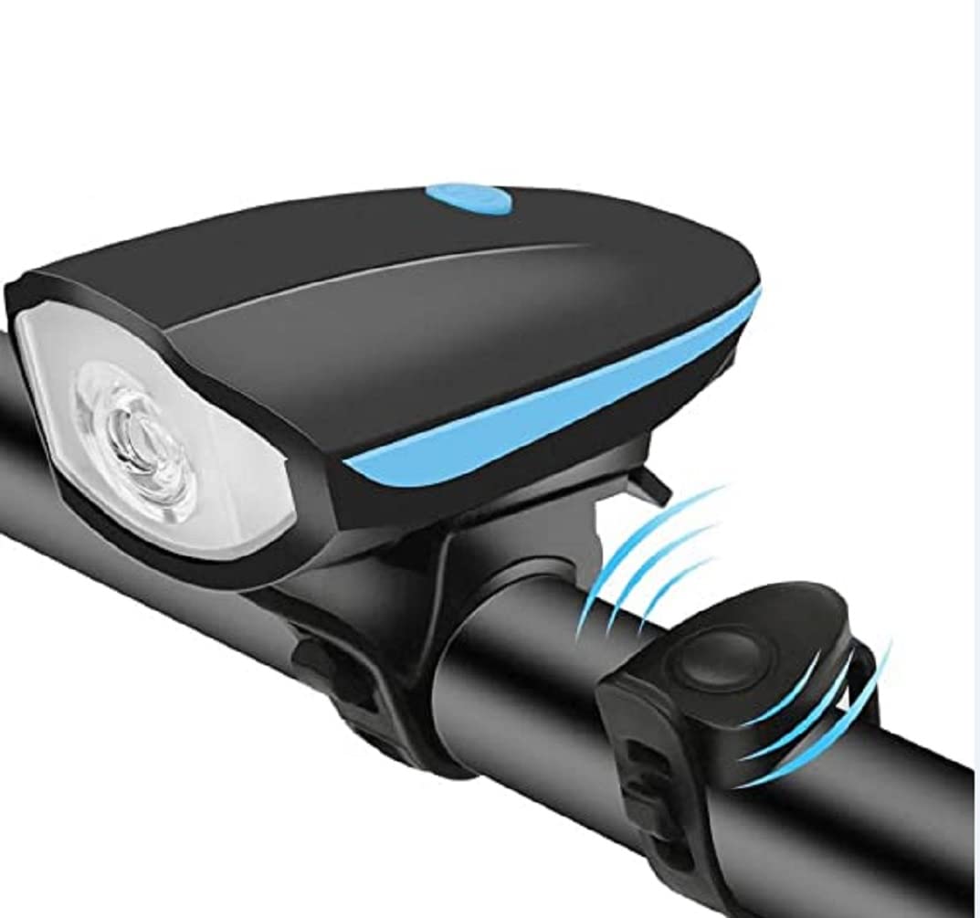 Wavva 2-in-1 Rechargeable - Cycle Light (3 Modes) Cycle Light and Horn Cycle Lights Rechargeable Waterproof (140 dB) Cycle Light