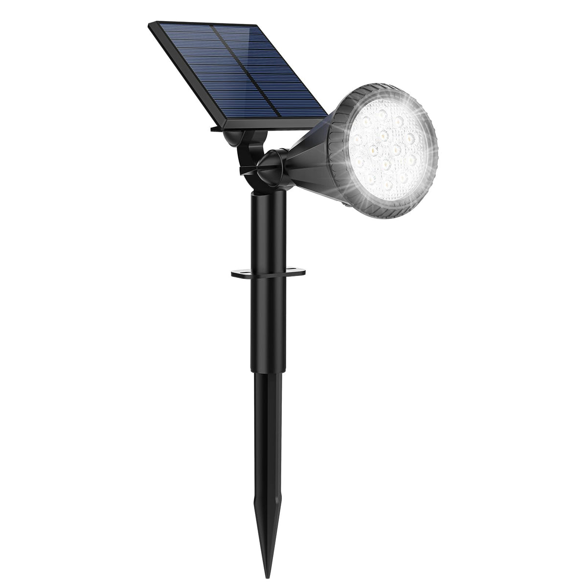 Fratink Solar Spot Lights Outdoor, 14 Led Outdoor Solar Lights For Yard, 4 Mode Solar Spotlights With Auto On/Off, 2-In-1 Waterp