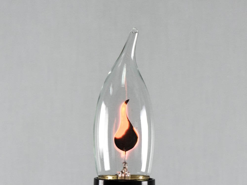 Bulbrite Incandescent CA10 Light Bulb, 3 Watt, Clear, Medium Screw Base (E26), Copper Material