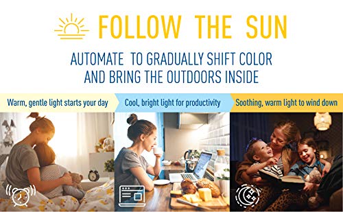 Cree Lighting Connected Max Smart LED Bulb A19, 60W, Tunable White + Color Changing, Bluetooth + WiFi, CMA19-60W-AL-9ACK, 1