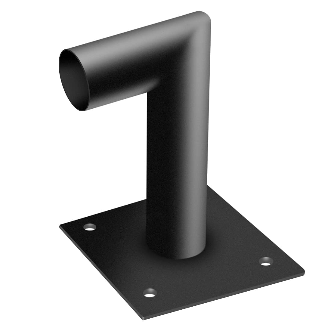 LEDMO L Shape Wall Mount Bracket for LED Parking Lot Lights, Iron, 8 Inch, Brown, Model LED1115