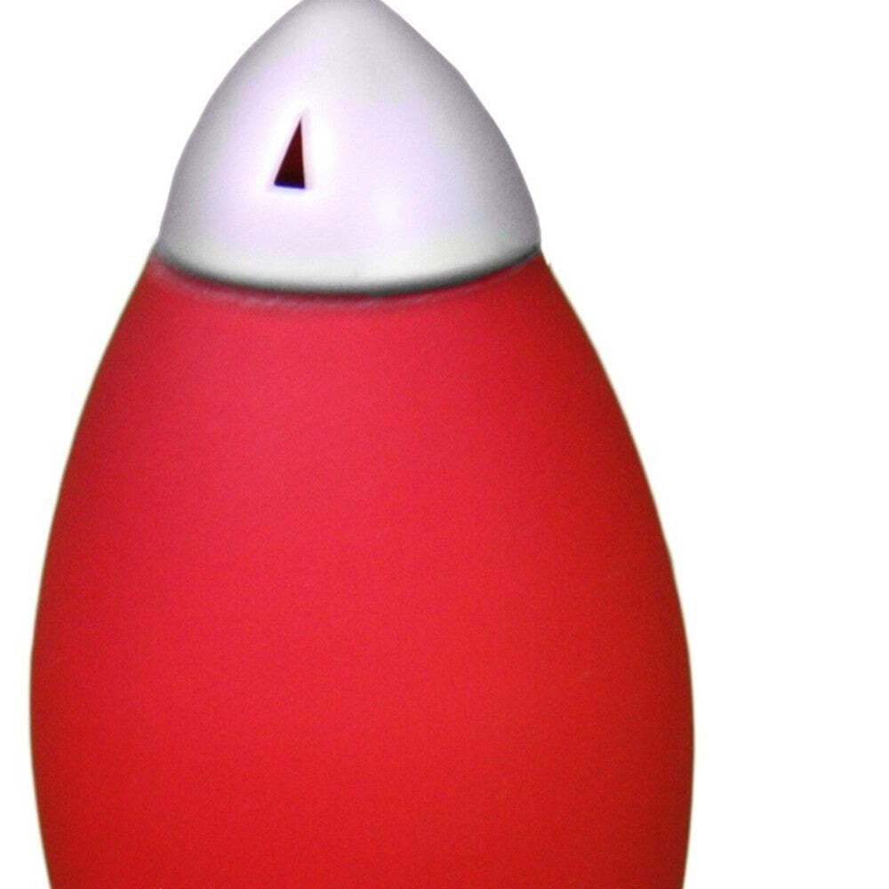 HomeRoots Rocket Shaped Table Lamp, Yellow and Silver, Modern Design