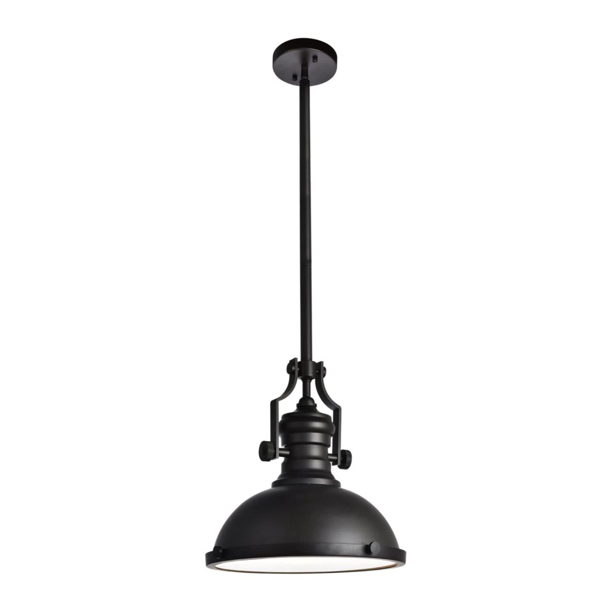 Elegant Lighting Eamon Pendant Light, Oil Rubbed Bronze, D13 H13.3, 1 Light Fixture