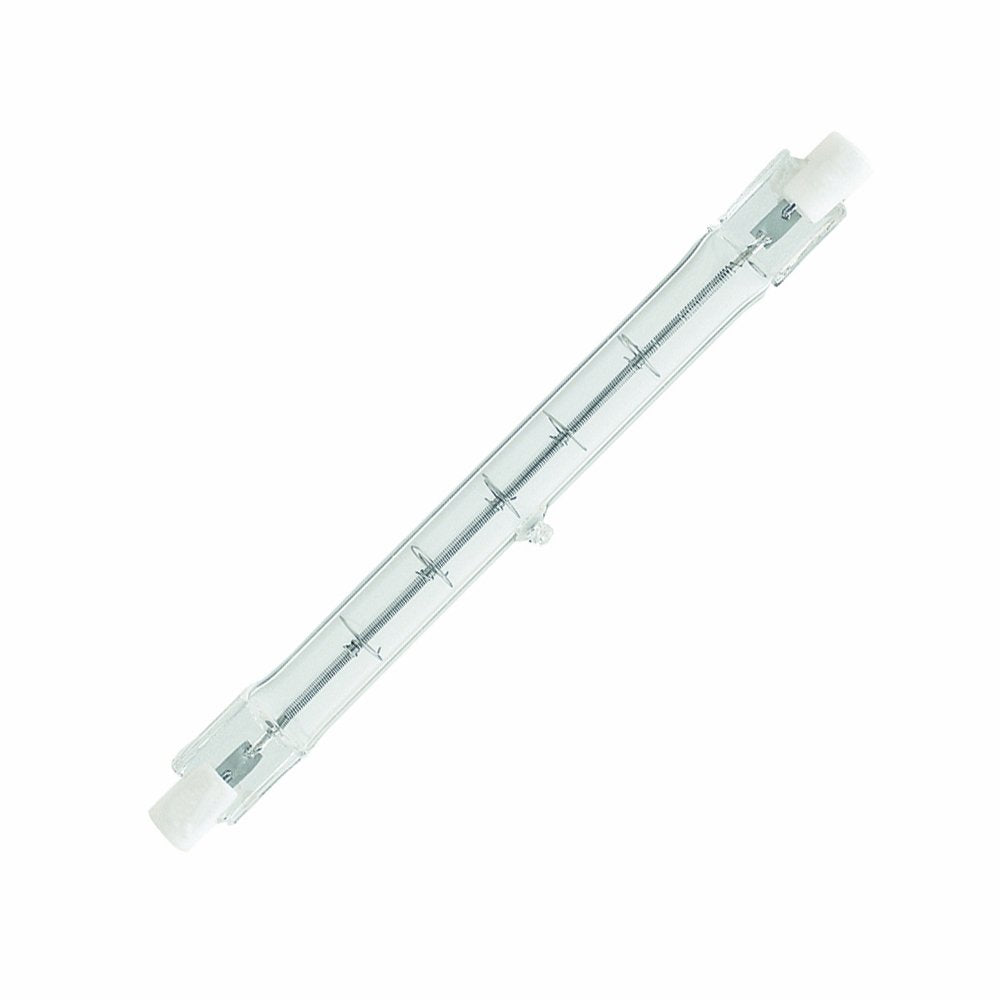 Feit Electric 300W Dimmable Halogen Light Bulb 2 Pack, Warm White, Model BPQ300T3/CL/RS/2, Size 4.7inH x