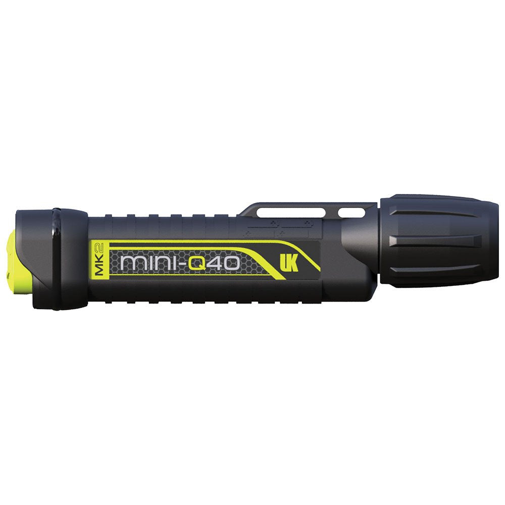 Underwater Kinetics Miniq40 Mk2 Dive Light - 250 Lumens, Black, One Size, Durable Plastic