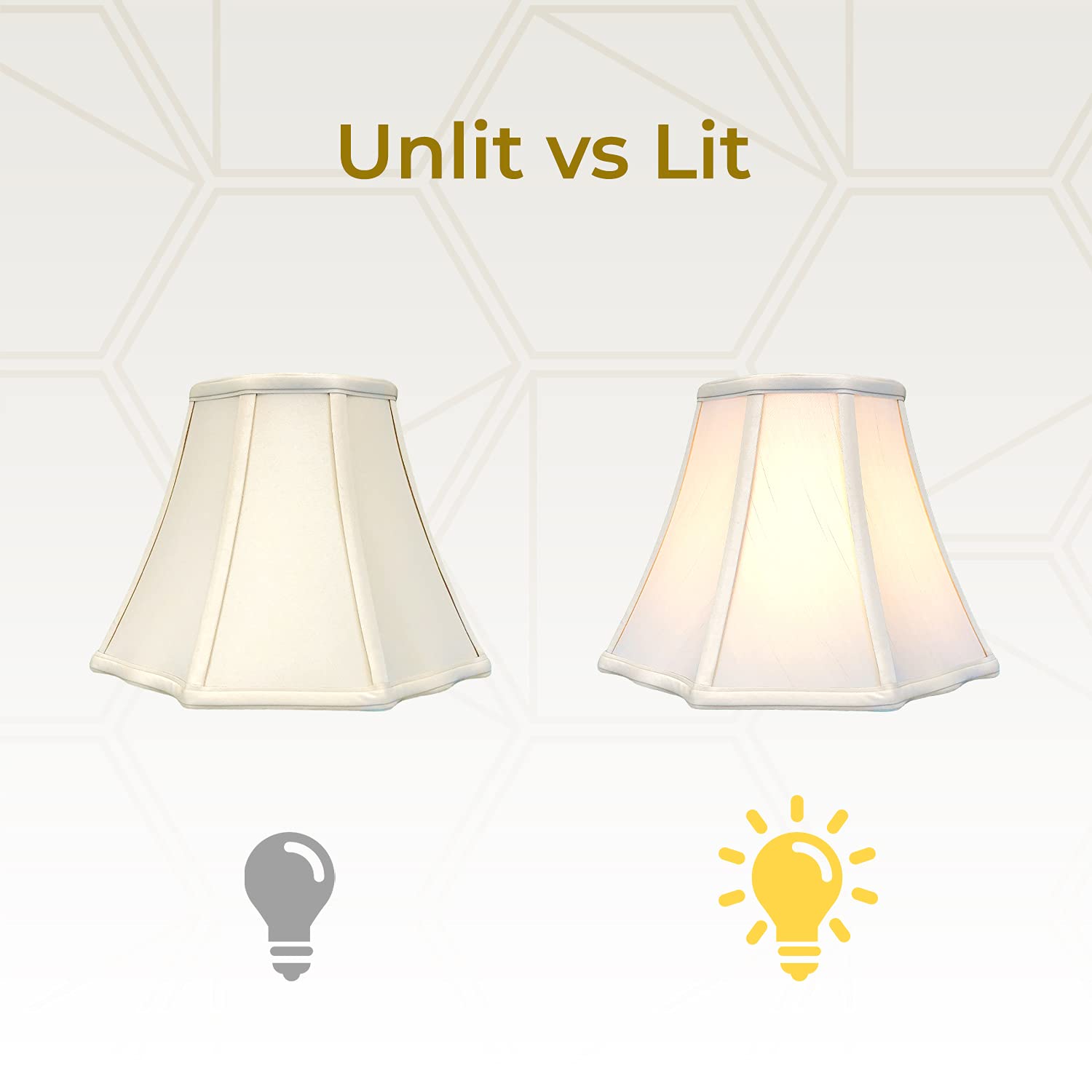 Royal Designs, Inc. Flare Bottom Outside Corner Scallop Lamp Shade, Bs-701-20Bg, Beige, 11 X 20 X 14