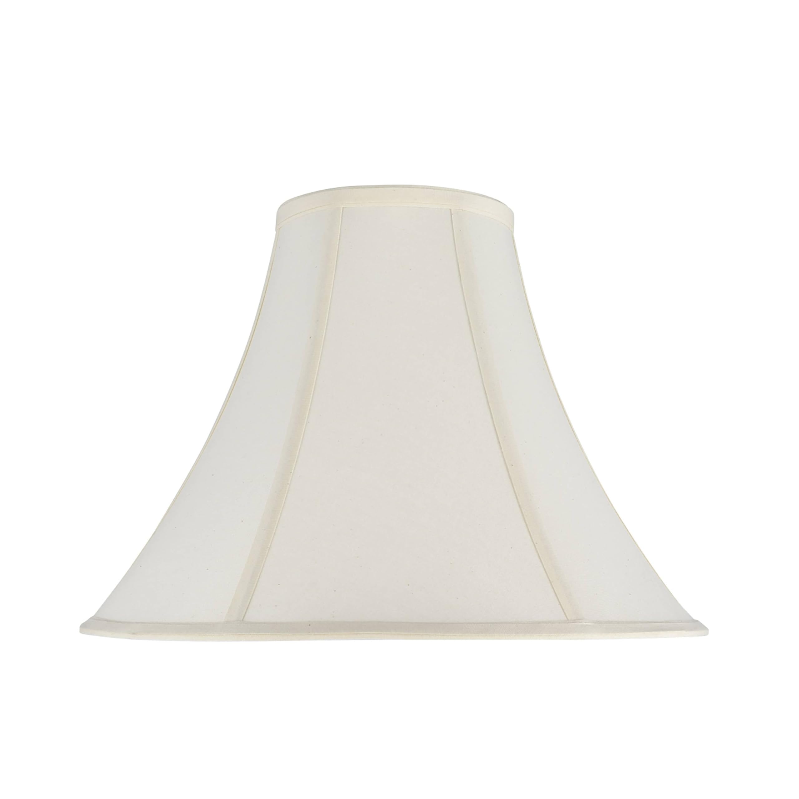 Aspen Creative 30031A Transitional Bell Shaped Spider Construction Lamp Shade In Ivory, 16&quot; Wide (6&quot; X 16&quot; X 12&quot;)