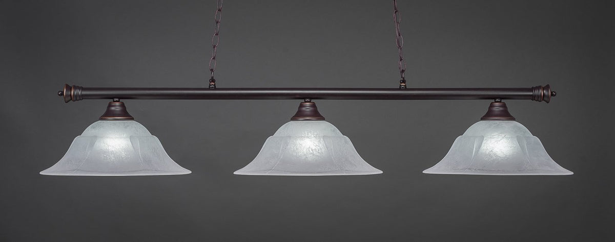 Toltec Lighting Oxford 3 Light Island In Dark Granite (373-Dg-53615)