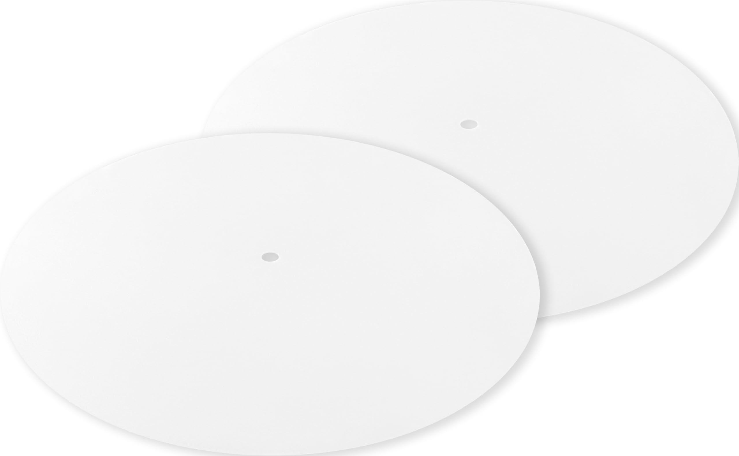 GOSO 2 PCS Round White Acrylic Lampshades Diffuser 15.5 Diameter with 3/8 Center Hole- Lampshades for Table Lamps Pendants Light