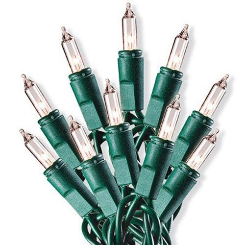 NOMA/INLITEN-IMPORT Clear Set - Green, Model 48350-88, Ideal for Seasonal Decor