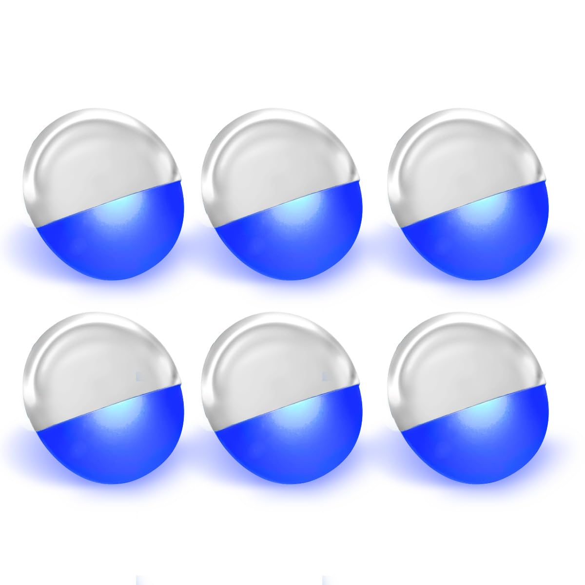 Dream Lighting LED Boat Decking Lights Waterproof 12V Marine RV Trailer Blue Stainless Steel Pack of 6