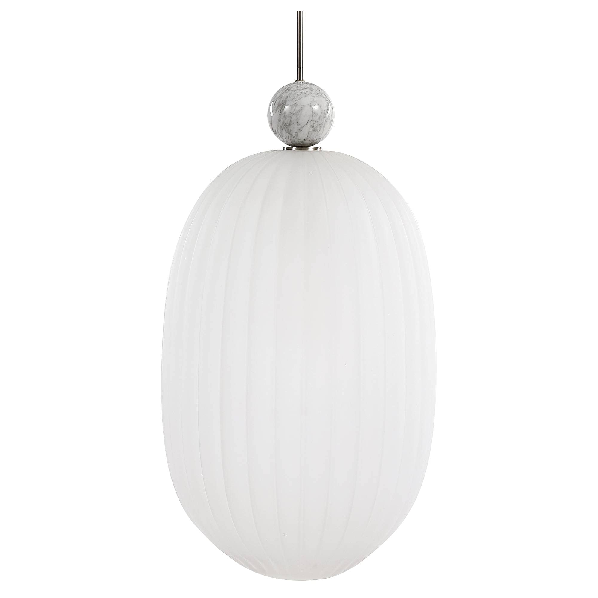 Uttermost Creme - 1 Light Oversized Pendant - 15.75 Inches Wide By 15.75 Inches Deep -Traditional Installation