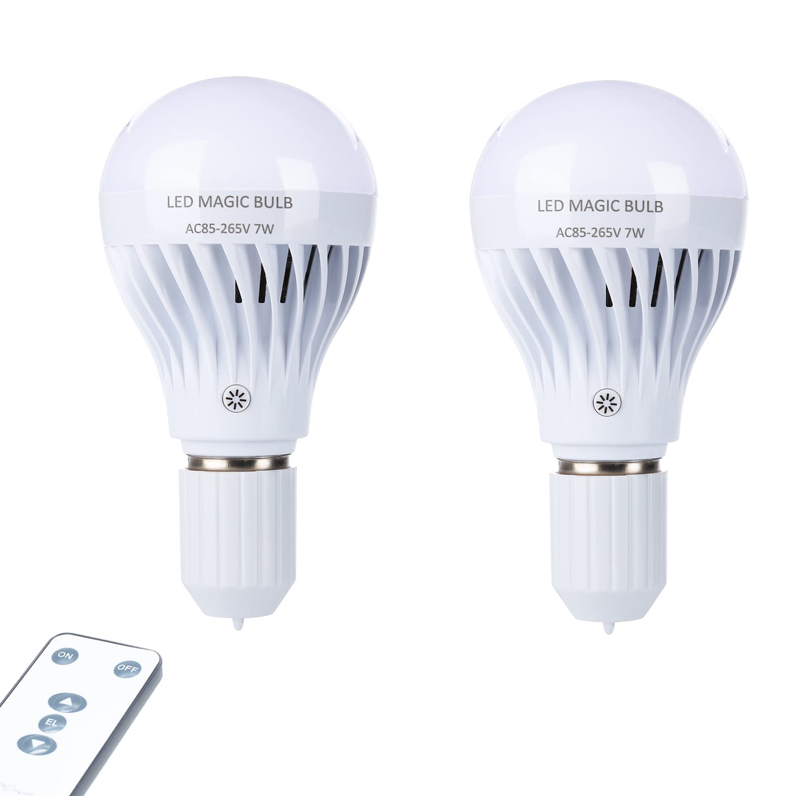 Bsod Ac 85-265V 7W Led Magic Bulb With Remote Controller Cool White Emergency Light With Rechargeable Built-In Battery E27 Lamp 