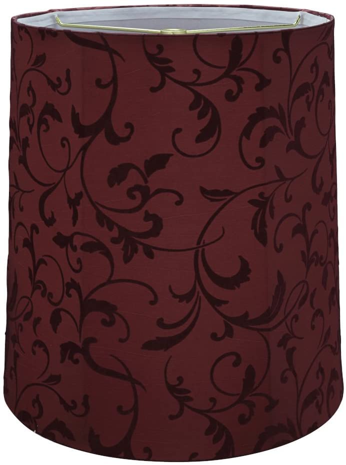 Aspen Creative 35039A, Transitional Empire Shaped Spider Construction Lamp Shade In Red, 14&quot; Wide (12&quot; X 14&quot; X 15&quot;)